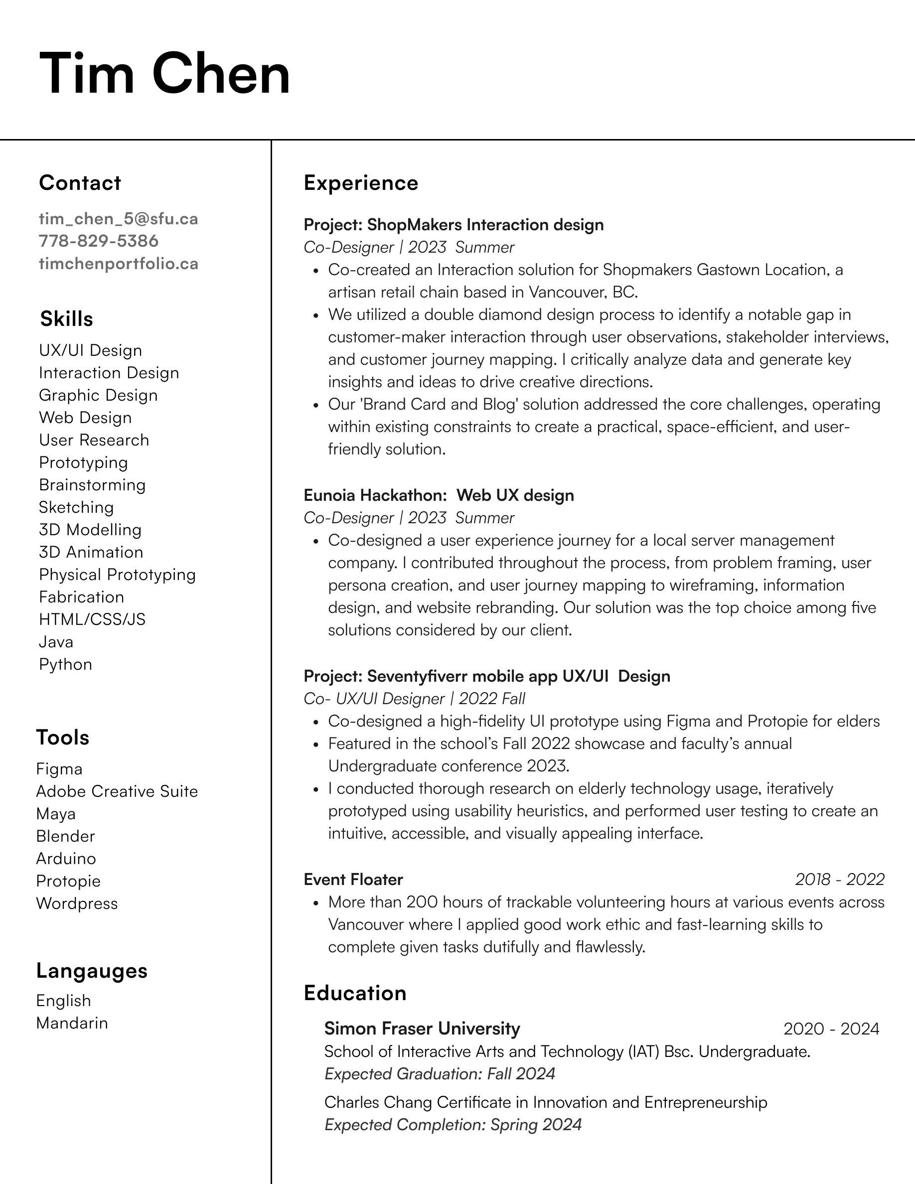 my Resume
