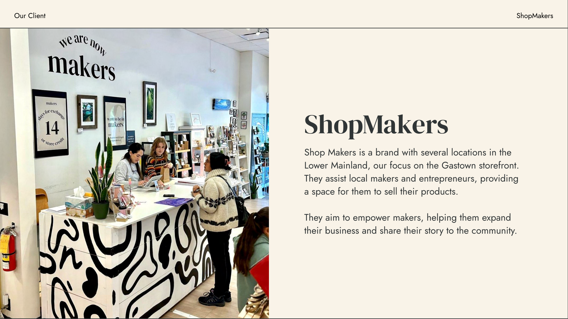 Shopmakers inpression