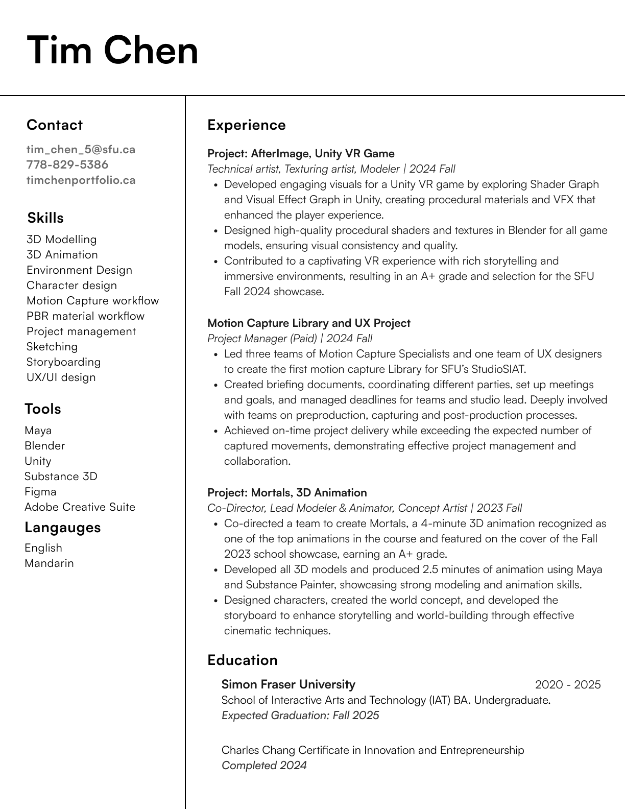 my Resume